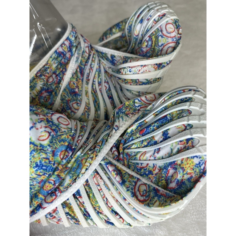NEW Vibram Furoshiki Women's XL 11.5-12.5 White Flower Wrapping Sole Yoga - Picture 2 of 11
